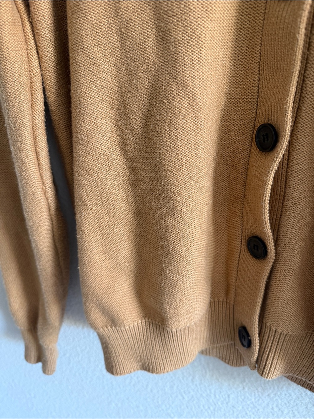 Miu Miu Camel Logo Wool-blend V-neck Cardigan - Picture 8 of 14